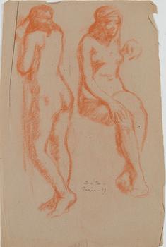 Santeri Salokivi, Studies of  Women Nudes, 5 pcs.