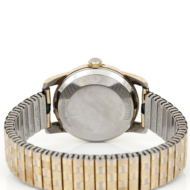 ARMBANDSUR, herr, Omega, Seamaster, Automatic, guld på stål/stål, 1950/60-tal.