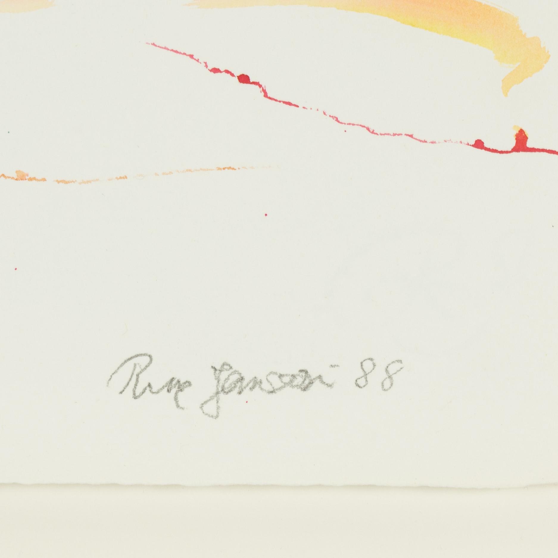 Rune Jansson, akvarell, signerad och daterad -88.