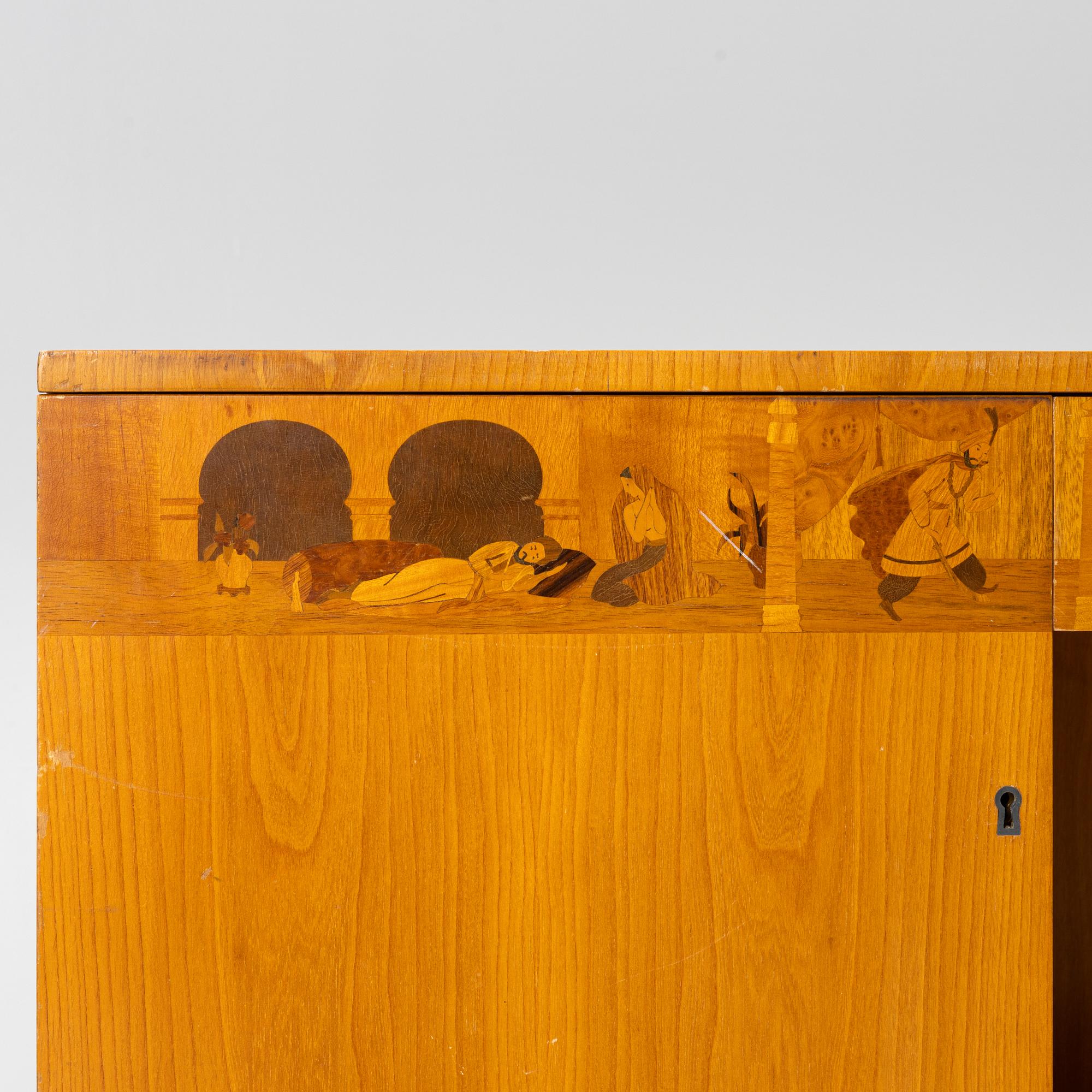 Sven Ekholm & Erik Matsson, sideboard, Swedish Modern "Tusen och en natt”, Lammhults stol- och snickerifabrik, 1940-tal.