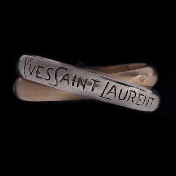 RING, silver, Yves Saint Laurent,.