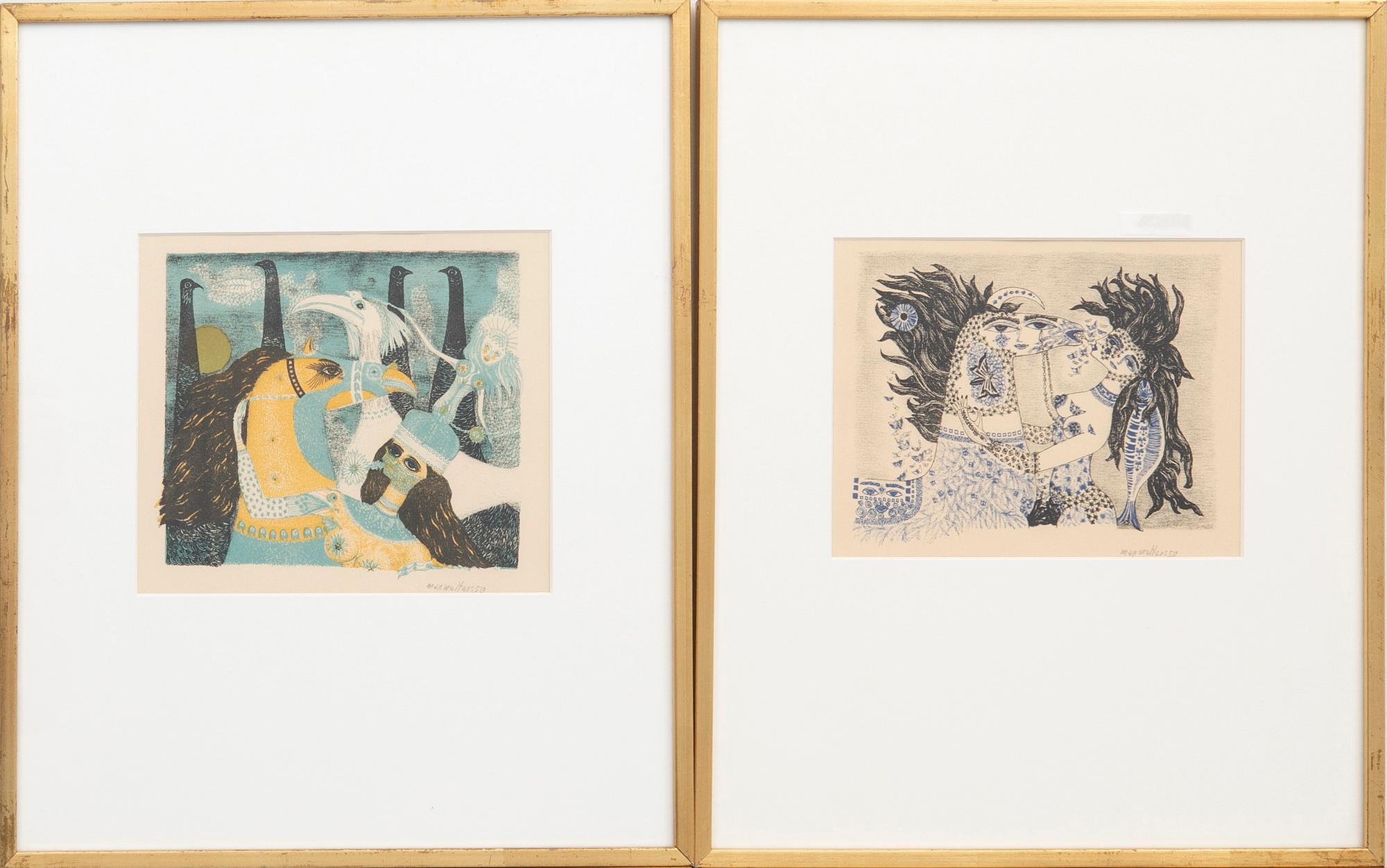 Max Walter Svanberg, offset signed and dated 50.