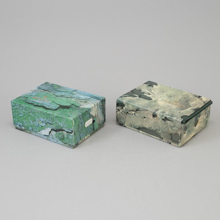 ROLEX, 2 pcs of full set boxes, 1980/1990-tal.