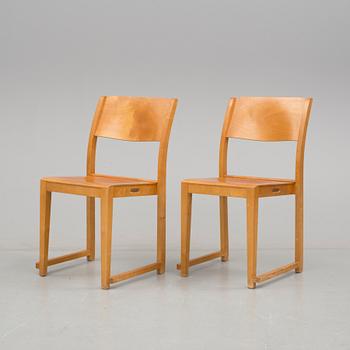 STOLAR, 6 stycken, "Orkesterstolen", Sven Markelius, omkring 1900-talets mitt.