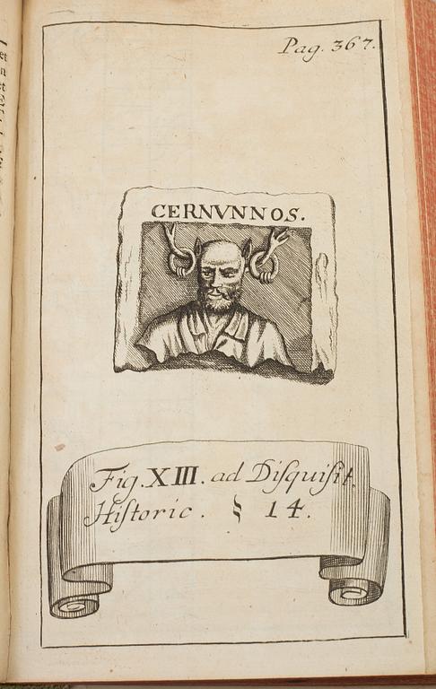 A BOOK, Johann Georg Keysler: Antiquitates selectae septentrionales et celticæ, Hannover 1720.