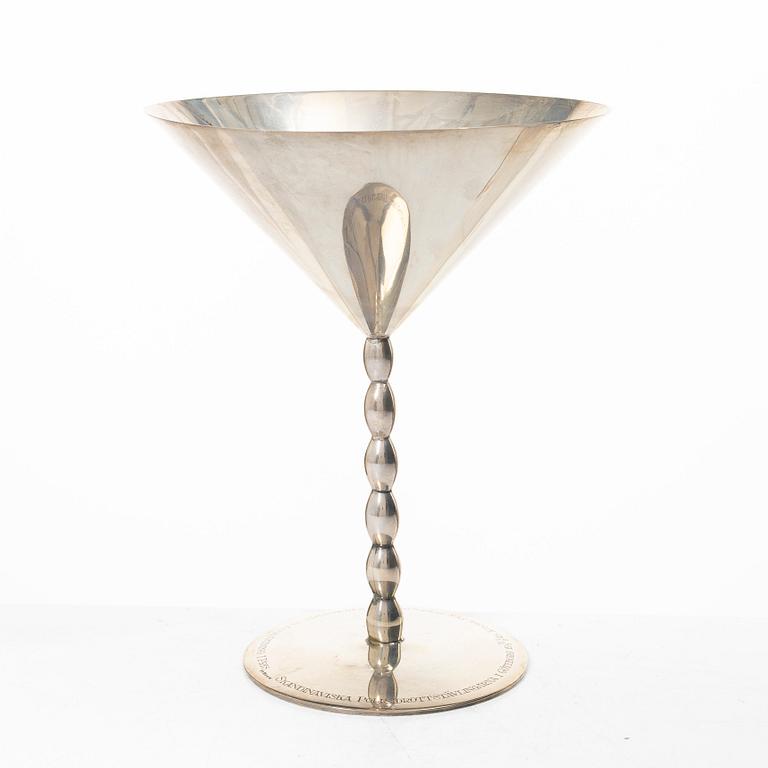 Goblet on foot, silver, Juvelerare Oscar Sjögren Ab, Gothenburg 1923.