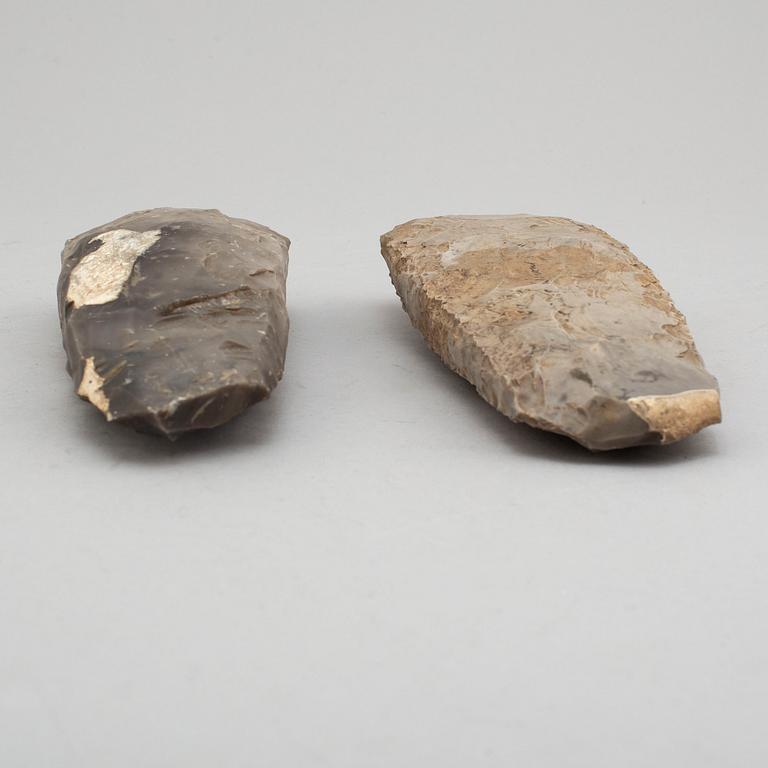 Two stone axes, early-mid neolitic time.