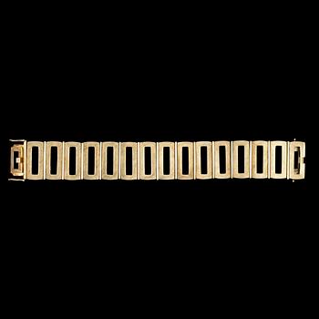 269. A gold bracelet, weight 74 g.