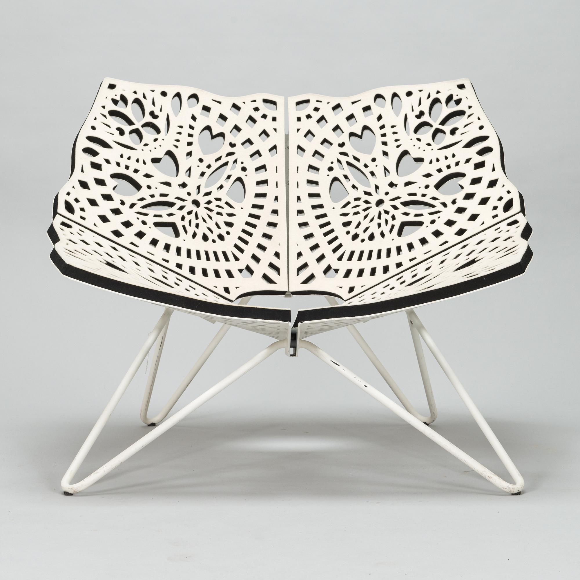 Louise Campbell, a 21st century lounge chair 'Prince chair' for Hay, Denmark.