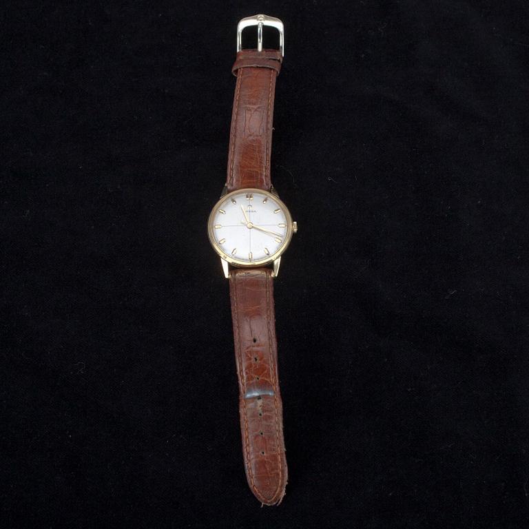 ARMBANDSUR, 18k, guld, Omega, 1960-tal.