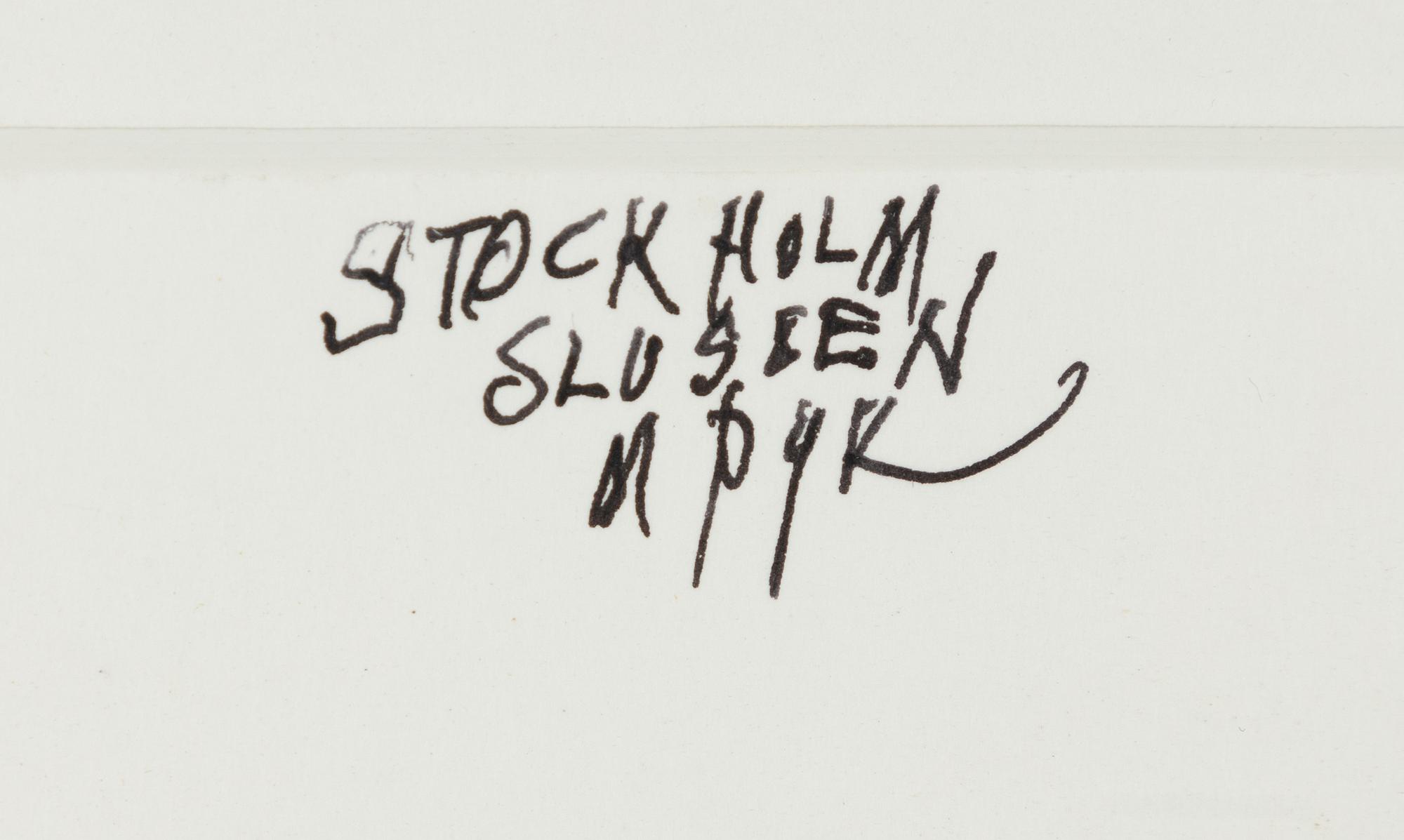 Madeleine Pyk, "Stockholm, Slussen".