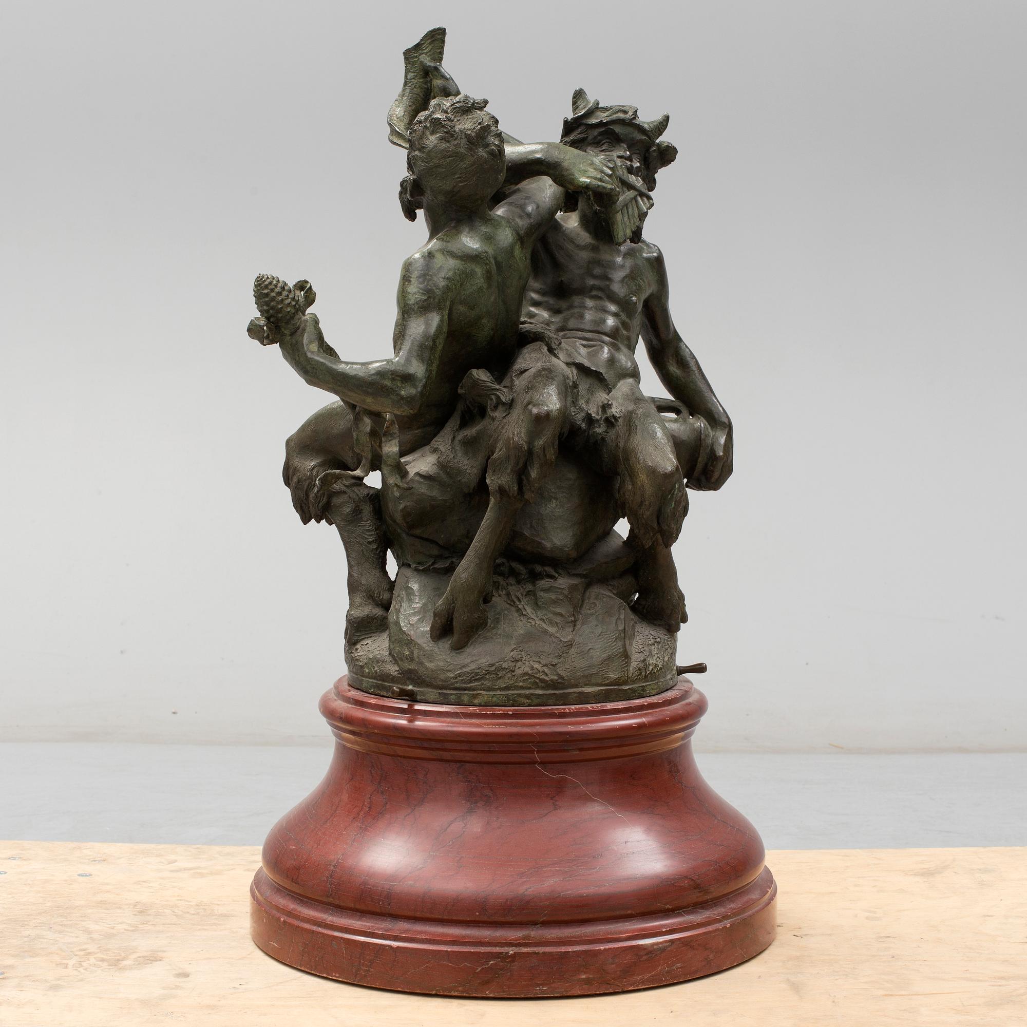 LUDWIG HASSELRIIS, sculpture, bronze, signed.