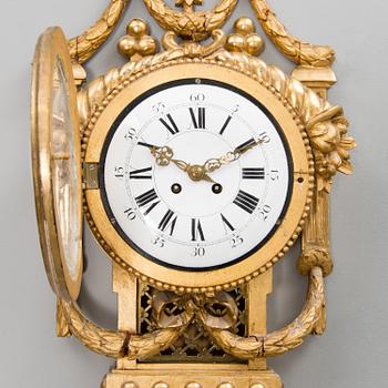 An early French pendulum wall clock.