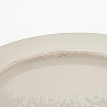 Birger Kaipiainen, dekorationstallrik, stengods signerad Kaipiainen, Arabia.