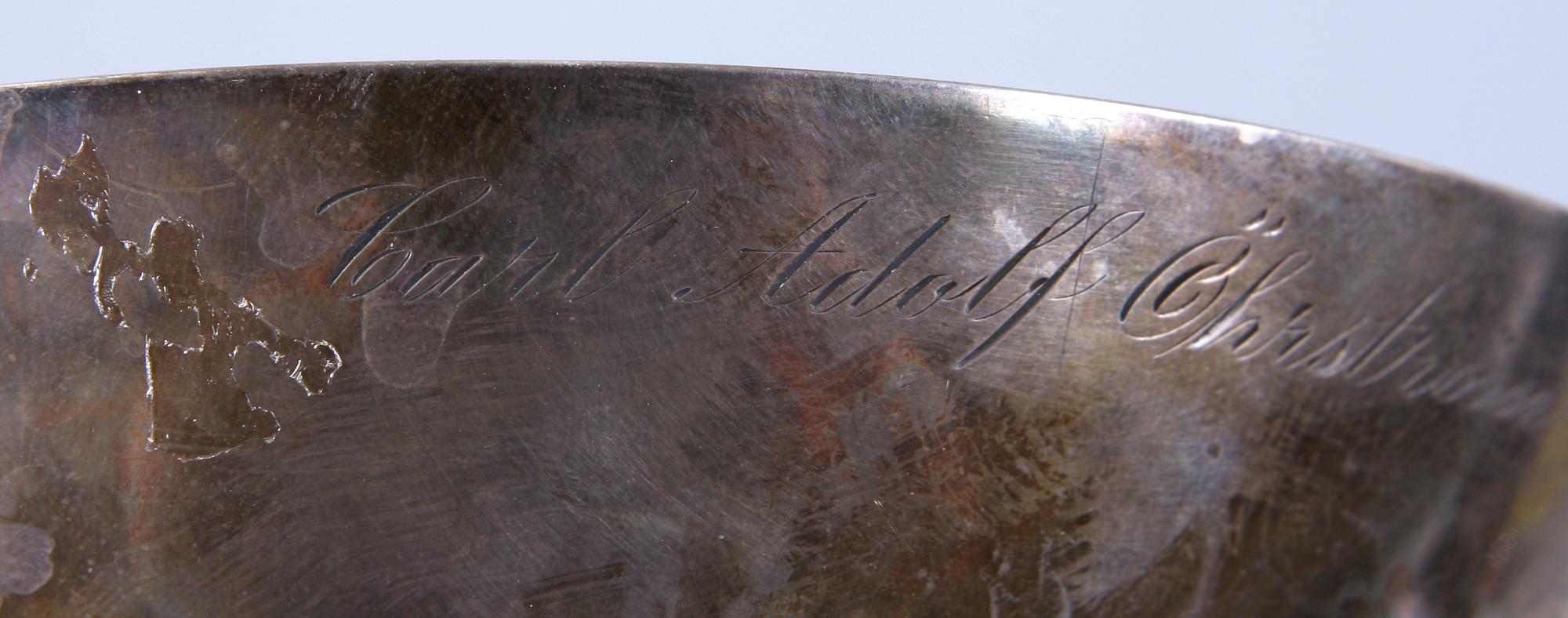 SKÅLAR, två st, silver, 1900-tal. 307 gr.