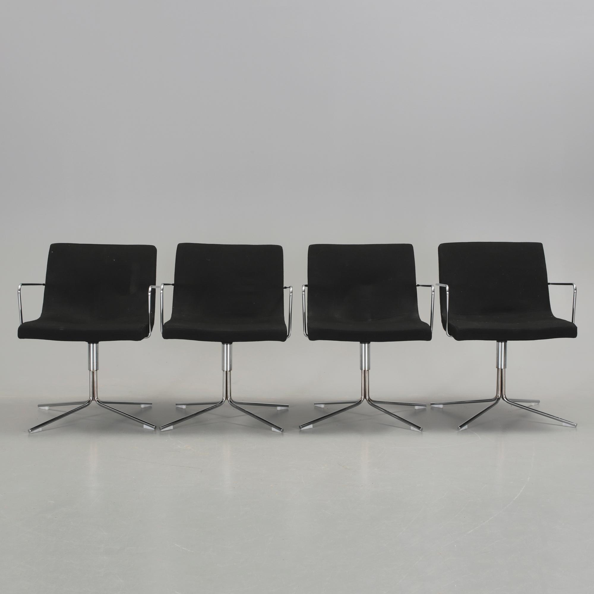 KARMSTOLAR, 4 st. "Bond", formgivna av Jean -Marie Massaud, Offecct, 2000-tal.