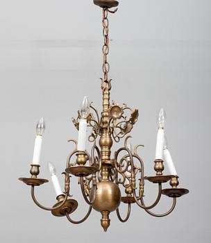 MALMKRONA, brons, barockstil, 1900-talets första hälft. H 93.