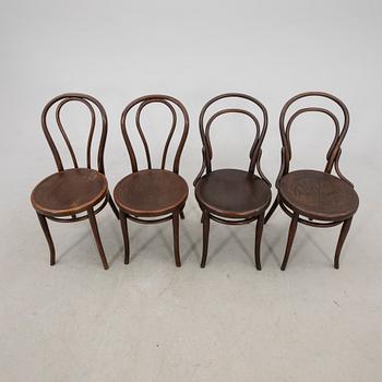 Thonet Chairs, 2+2 pcs First Half of the 20th Century.