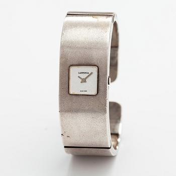 Björn Weckström, A sterling silver wristwatch "Protos". Lapponia 1991.