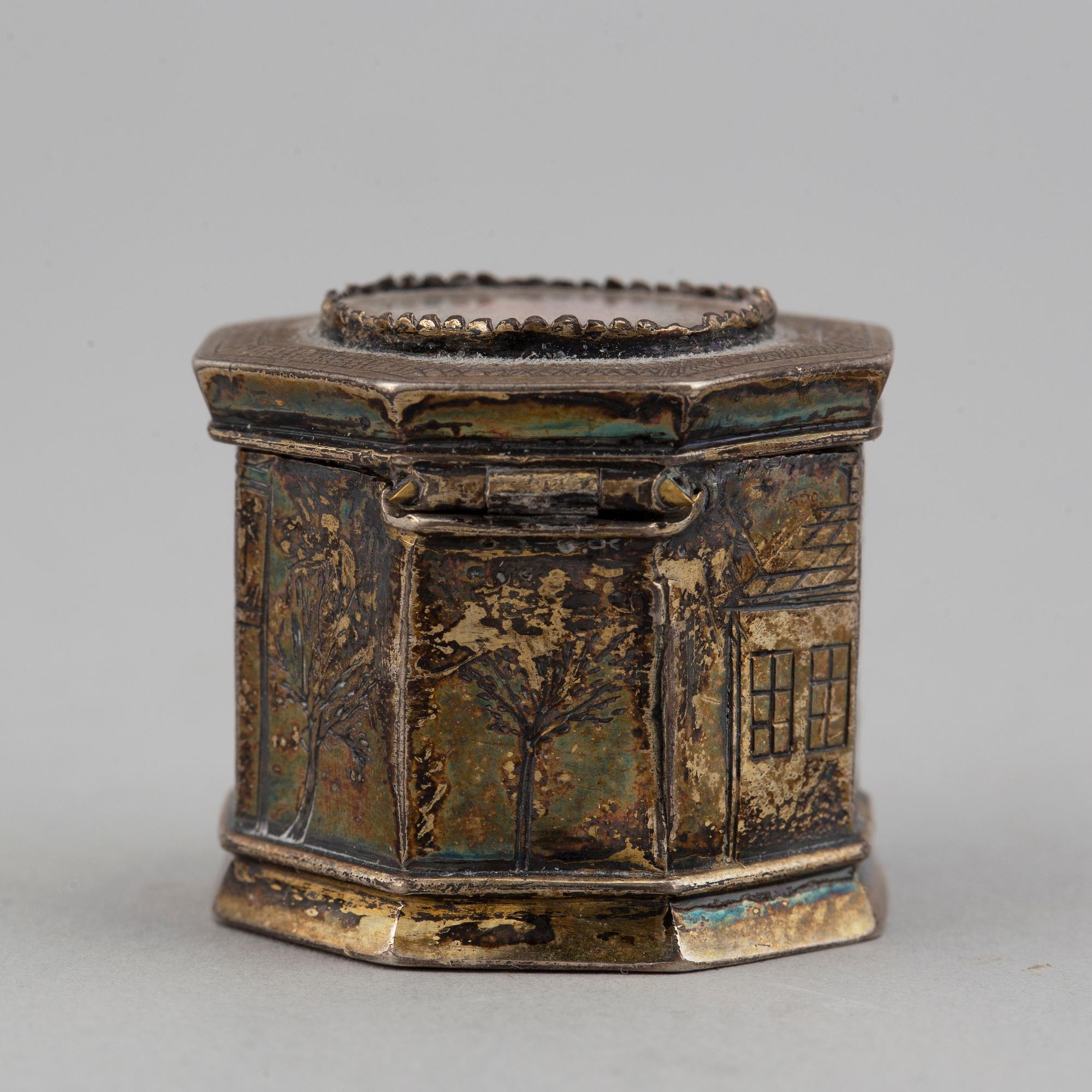 PETER ANDREAS THOMASSON, luktdosa, silver, Karlskrona (1832-1864).