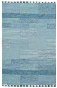 Marianne Richter, MATTA, "Muren, ljusblå", rölakan, ca 217,5 x 136,5 cm, signerad AB MMF MR.