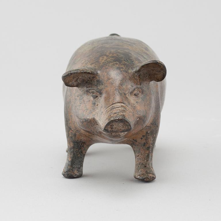 SKULPTUR, patinerad brons, ej signerad, 1900-tal.