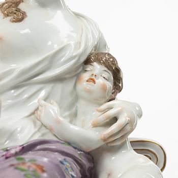 Meissen, “Mutterglück” (A Mother's happiness), a porcelain figural group, model no 168 Germany, around 1900.
