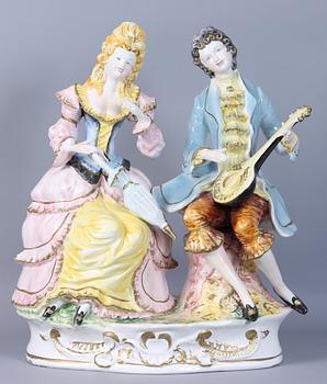 FIGURGRUPP,porslin, Capodimonte, Italien, 1900-tal.