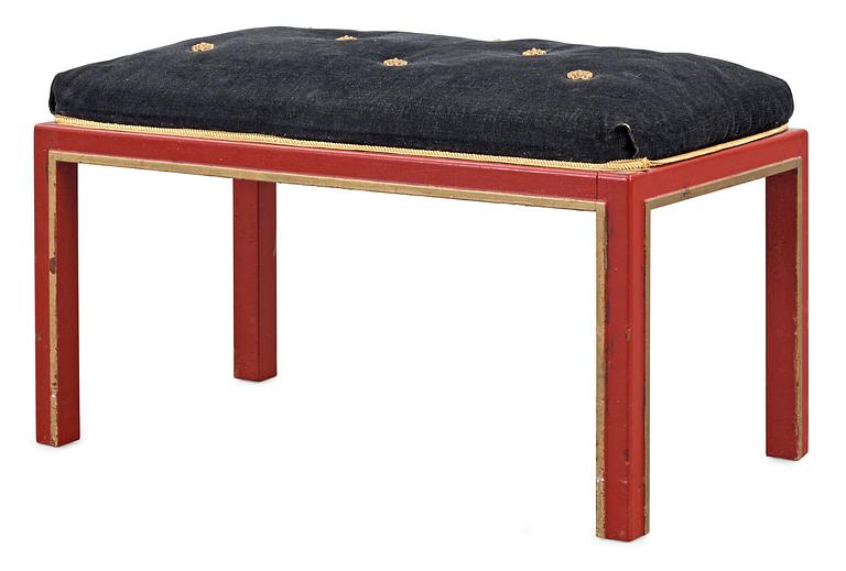 An Axel Einar Hjorth stool 'Åbo', by Nordiska Kompaniet 1929,