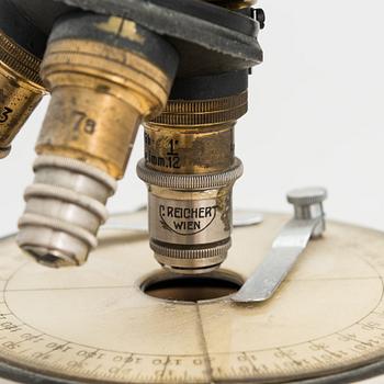 C Reichert, A microscope in box. Wienna ca. 1920.