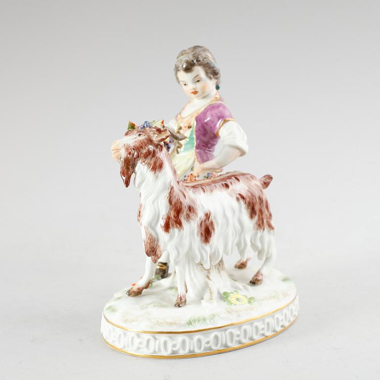 FIGUR, porslin, Meissen, 1900-talets mitt.