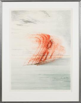Bertil Berg · BERTIL BERG, färglitografi, signerad och numrerad 191/230.