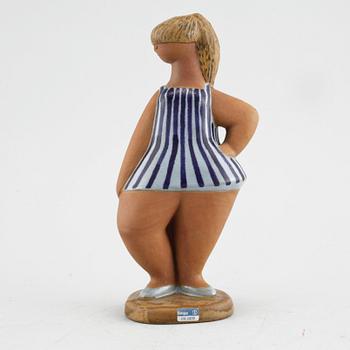 A stoneware figurine by Lisa Larson for Gustavsberg, signed, second half of the 20th century.