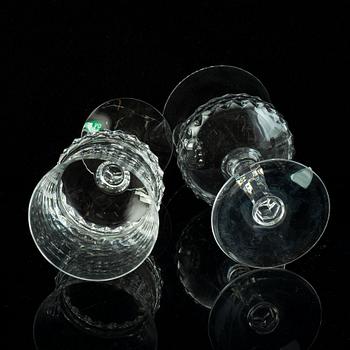 37 pieces  "Silvia" Ingeborg Lundin,  Orrefors, Kosta.