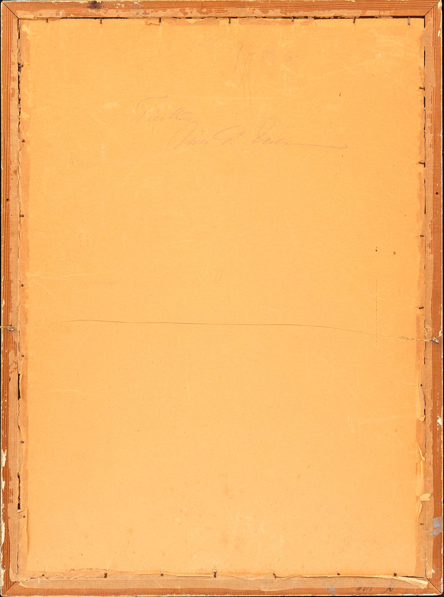 Carl Larsson, litografi signerad i trycket.