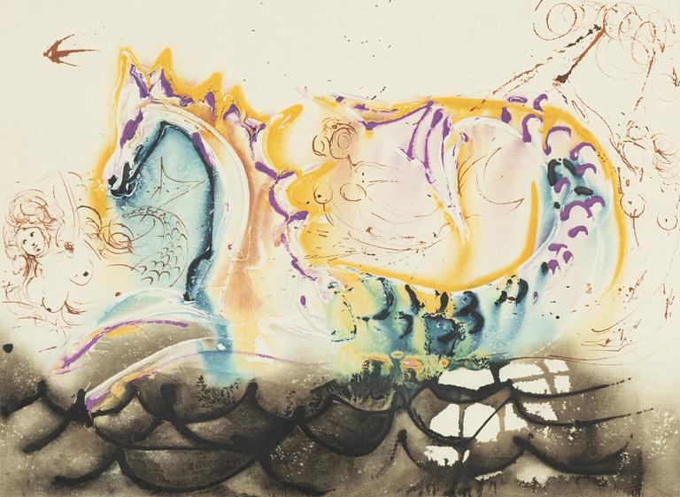 Salvador Dalí, lithograph in colours, 1972, signed in pencil and numbered 25/250.