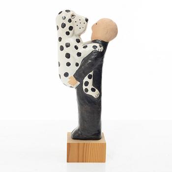 Lisa Larson, a stoneware sculpture, "Friends", K-Studion, Gustavsberg.