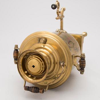 A RUSSIAN SAMOVAR, brass, Tula, circa 1900.