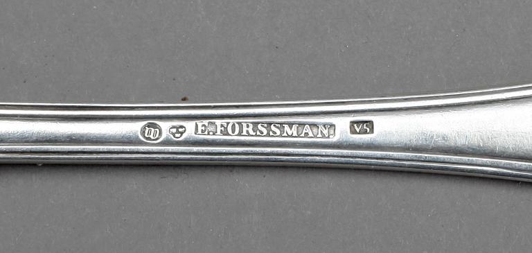 SKEDAR, 21 st, silver, bl a E. Forrsman, 1875, tot vikt 628 gram.