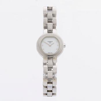 TISSOT, ladies wristwatch, steel and paste, 22 mm, quartz movement.