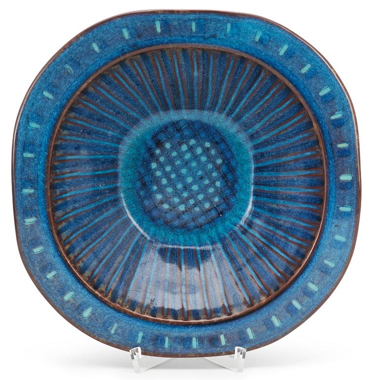 A Wilhelm Kåge 'Farsta' stoneware bowl, Gustavsberg 1946.