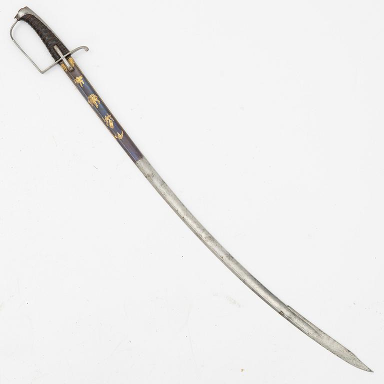 A  Swedish officer's sabre, second half of the 18th Century.