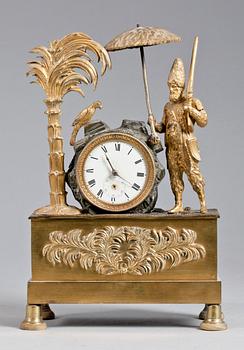 607. A empire 19 th century mantel clock.