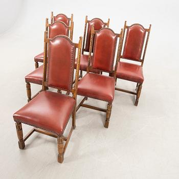 Chairs 6 pcs. Baroque style Britain mid-20th century.