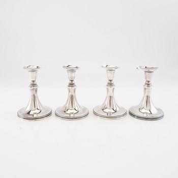 Eric Löfman, Candelabras 4 pcs MGAB silver Uppsala 1967.