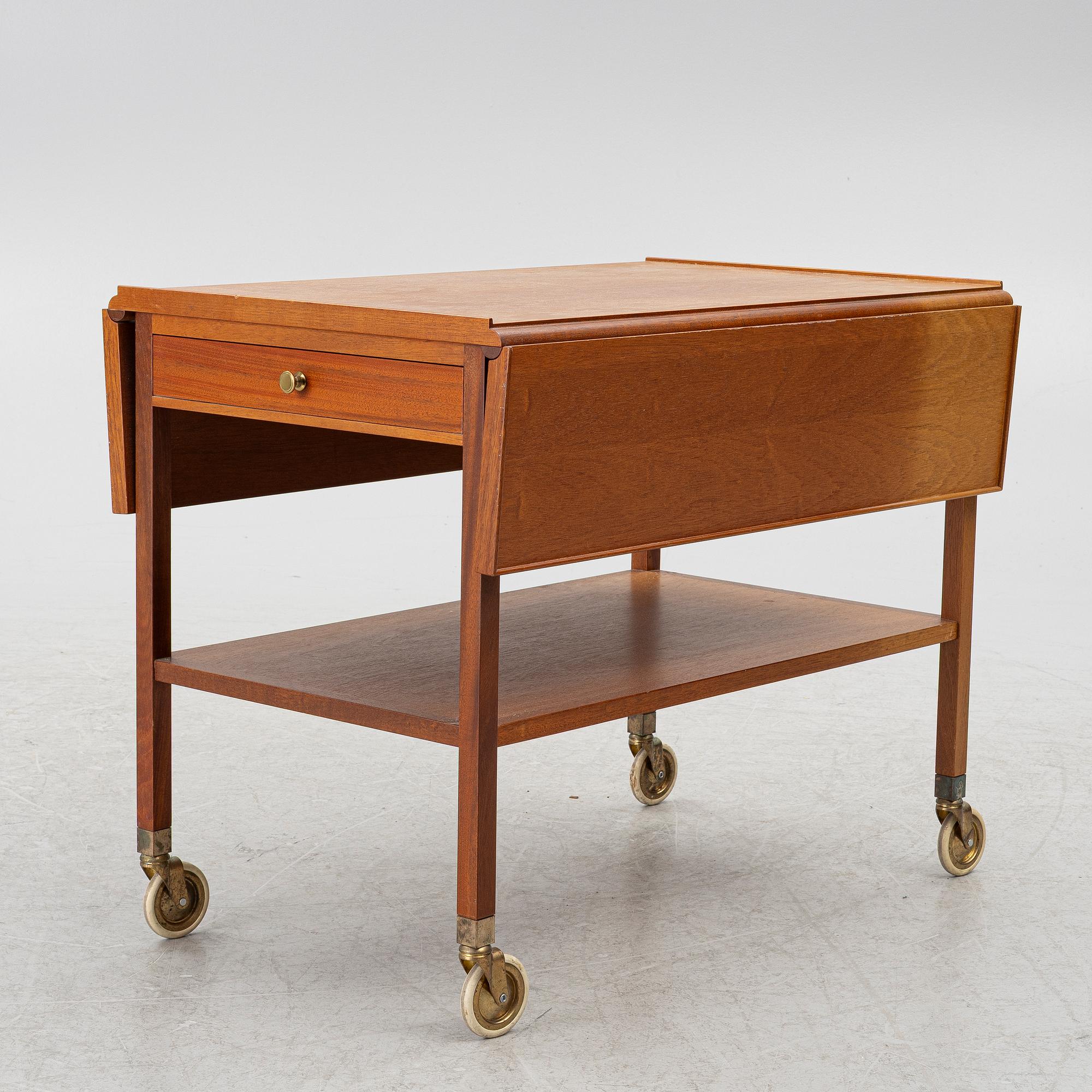 Josef Frank, serveringsvagn, modell B 756, Firma Svenskt Tenn, efter 1985.