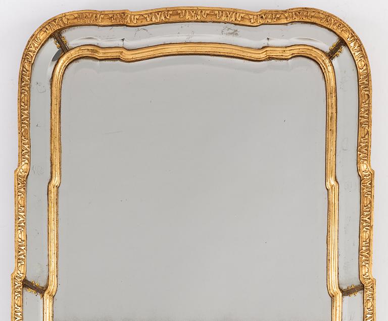 A Swedish Rococo 18th century mirror.