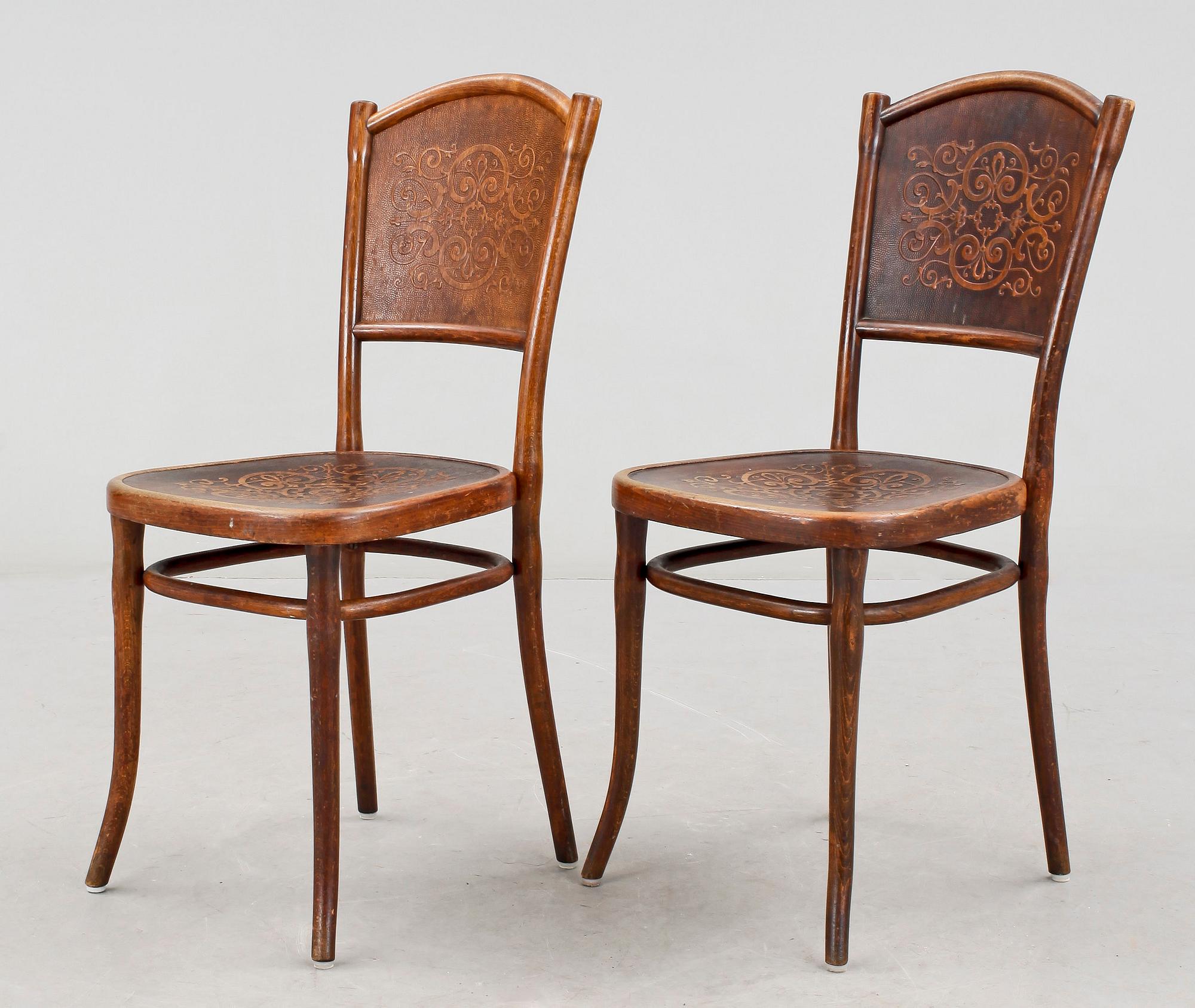 STOLAR, ett par, Thonet, 1800-talets andra hälft.