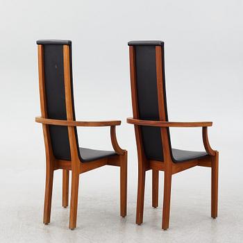 Leo Johansson,  a pair of 'Diabas' armchairs, Eje Ström AB, circa 2000.