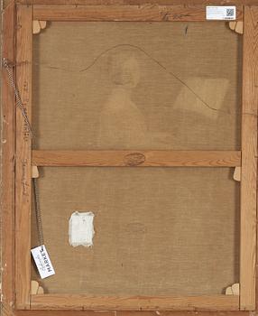 UNKNOWN ARTIST, 19/20TH CENTURY, oil on canvas, signed GV Sparrwenfält and dated 1912. Copy after Louis Asher.